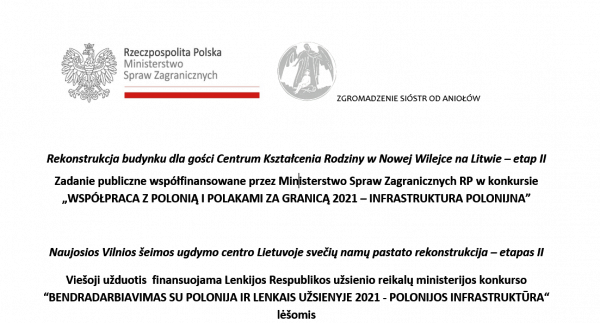 Oznaczenie finansowania lub tablica informacyjna projektu
